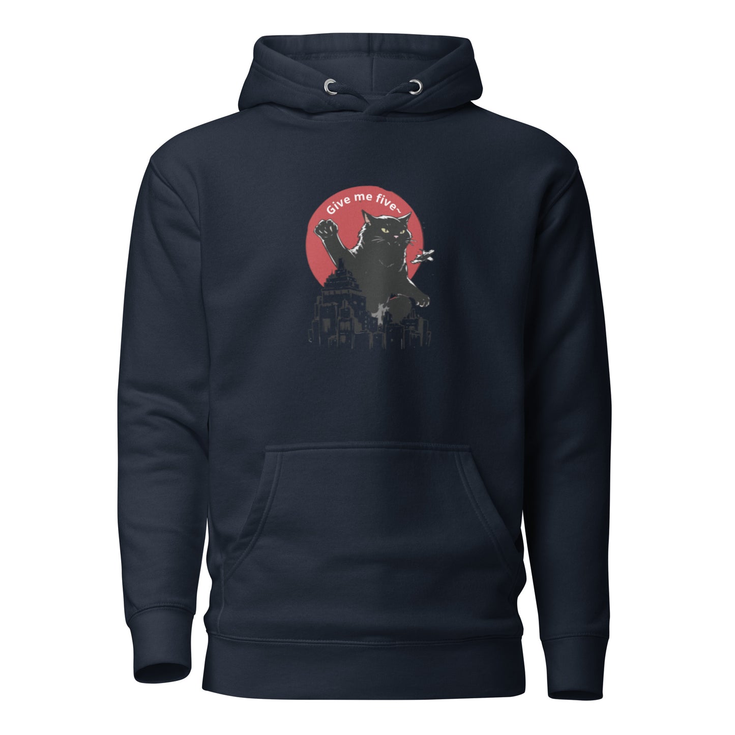 Catzilla in City, Unisex Hoodie