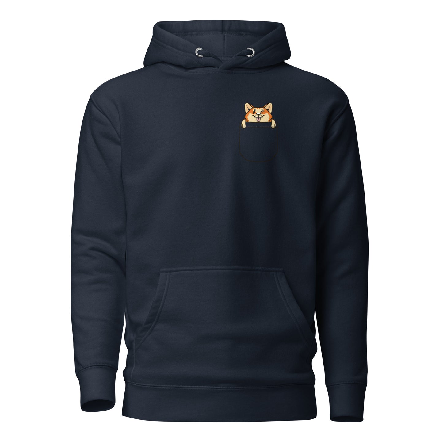 Corgi Dog in Pocket, Unisex Hoodie