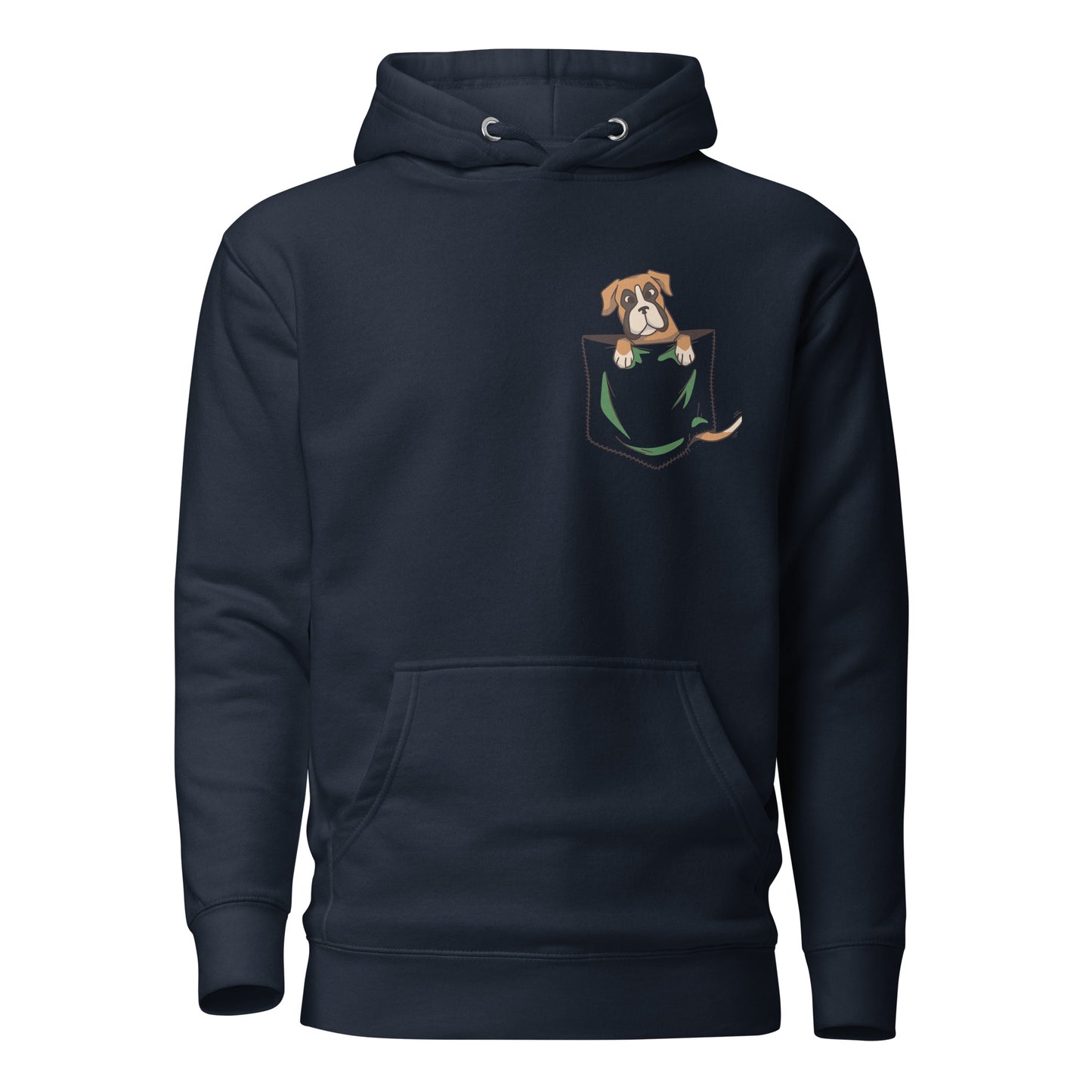 Boxer in Pocket, Unisex Hoodie