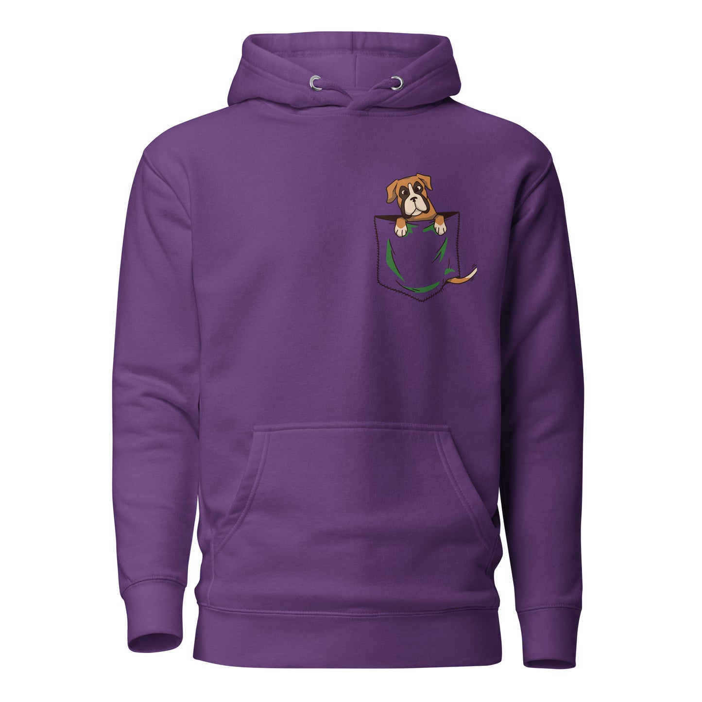 Boxer in Pocket, Unisex Hoodie