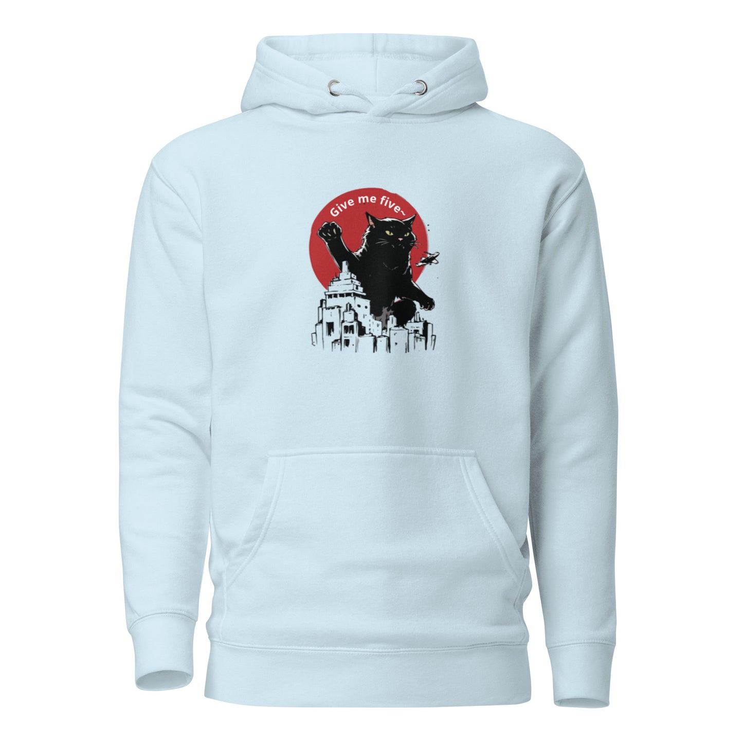 Catzilla in City, Unisex Hoodie