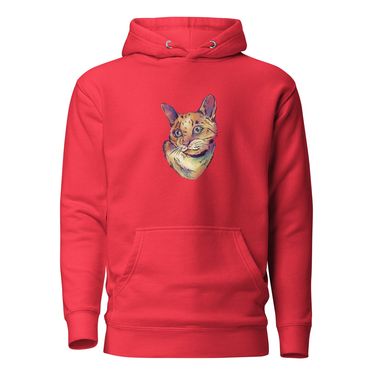 Beautiful Cat, Watercolor Cat, Unisex Hoodie