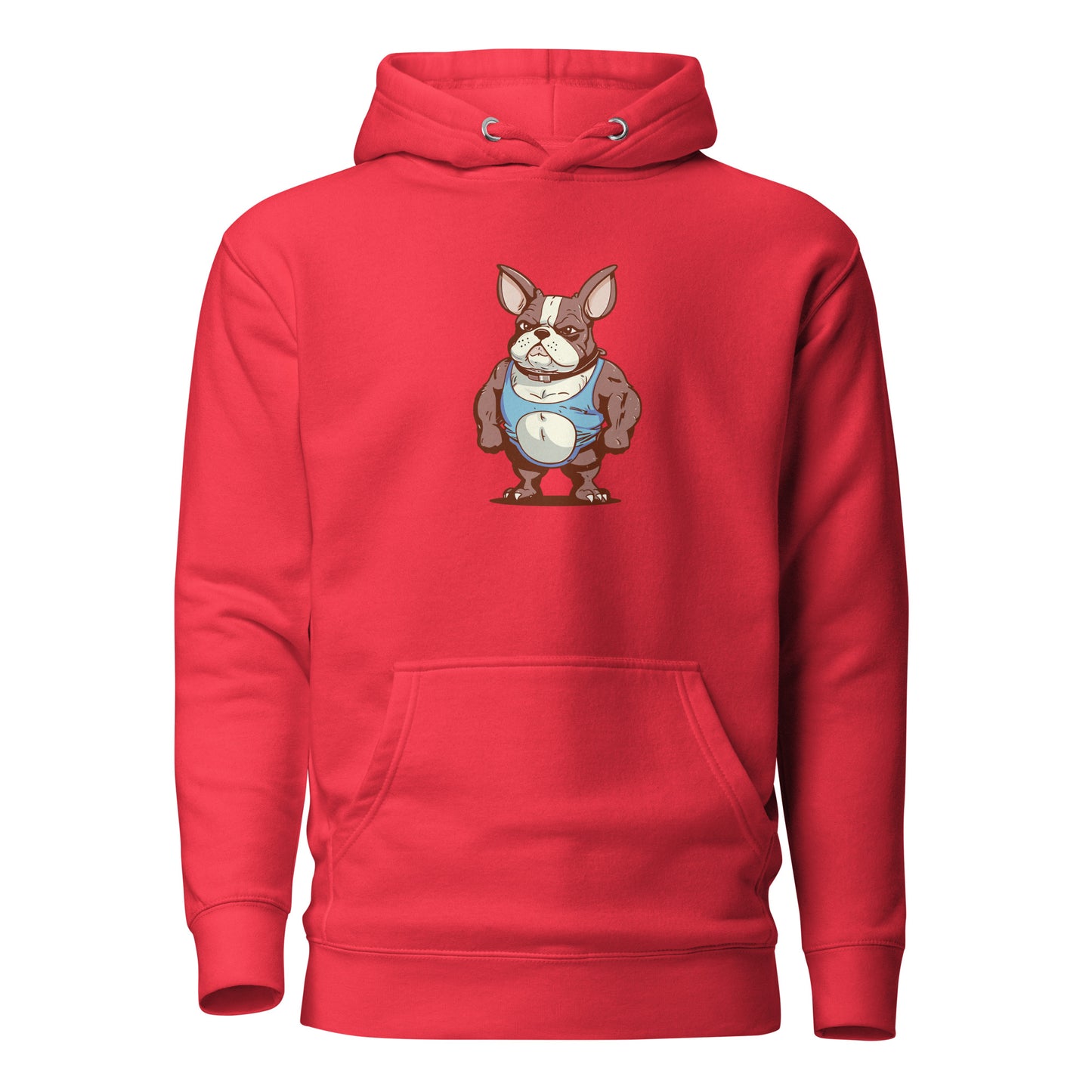 Body Builder French Bulldog, Unisex Hoodie