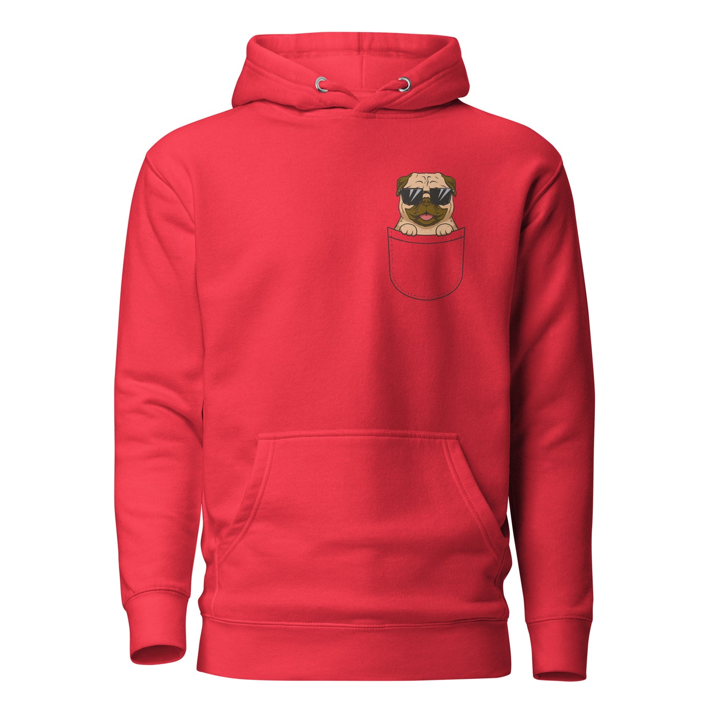 Pug in Pocket, Unisex Hoodie