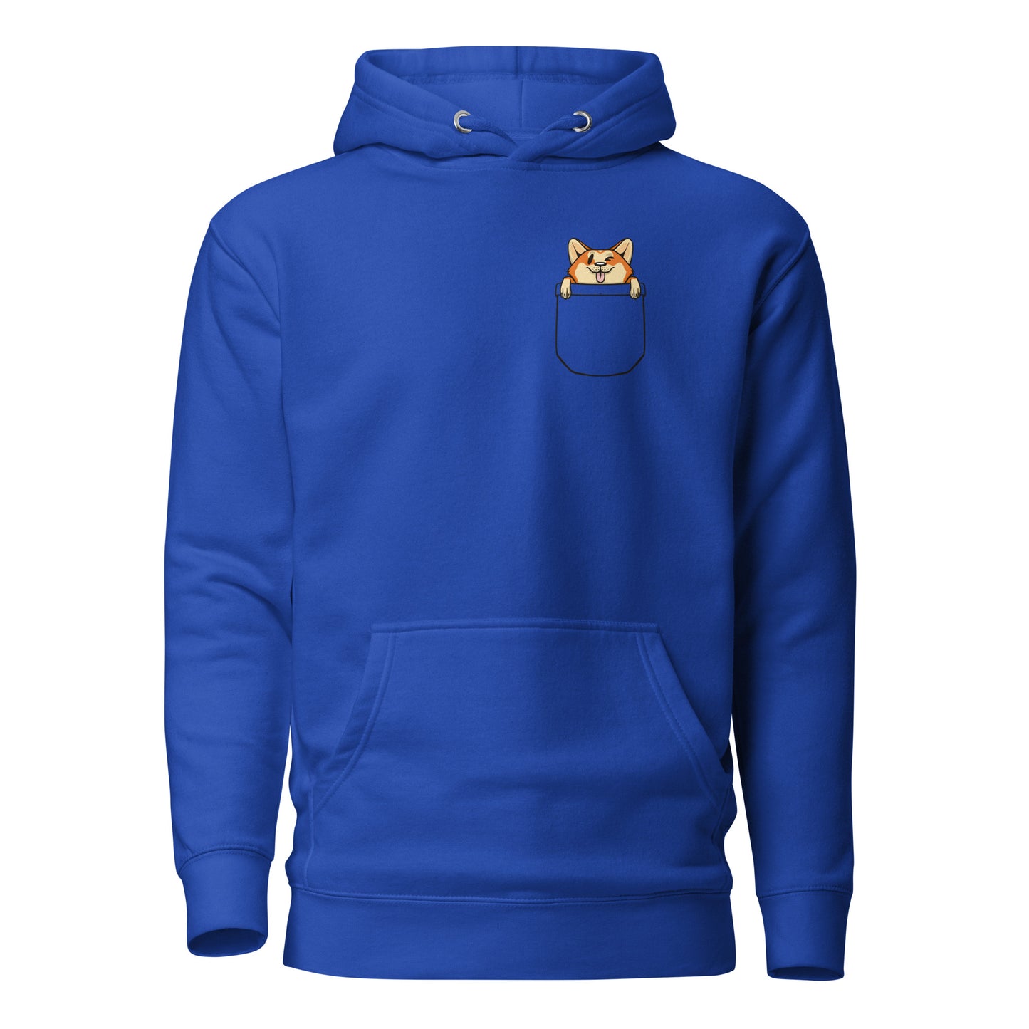 Corgi Dog in Pocket, Unisex Hoodie