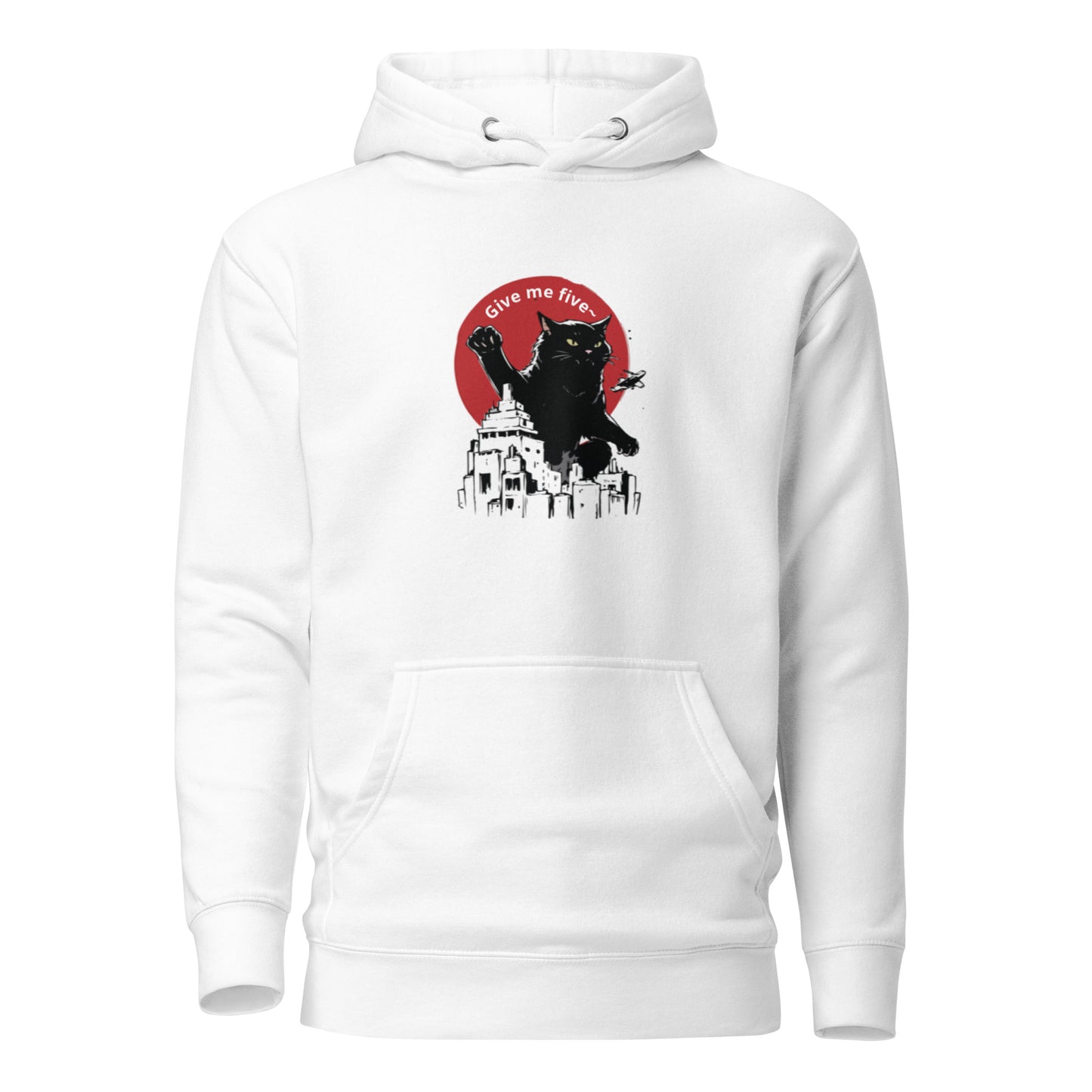 Catzilla in City, Unisex Hoodie