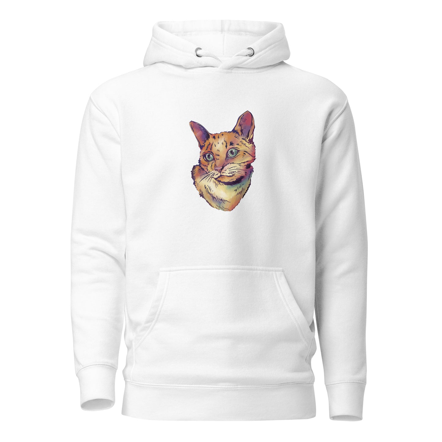 Beautiful Cat, Watercolor Cat, Unisex Hoodie