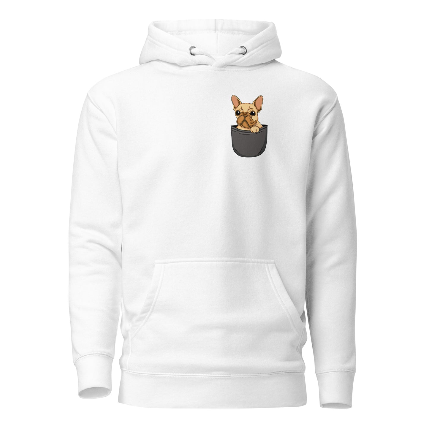 French Bulldog in Pocket, Unisex Hoodie