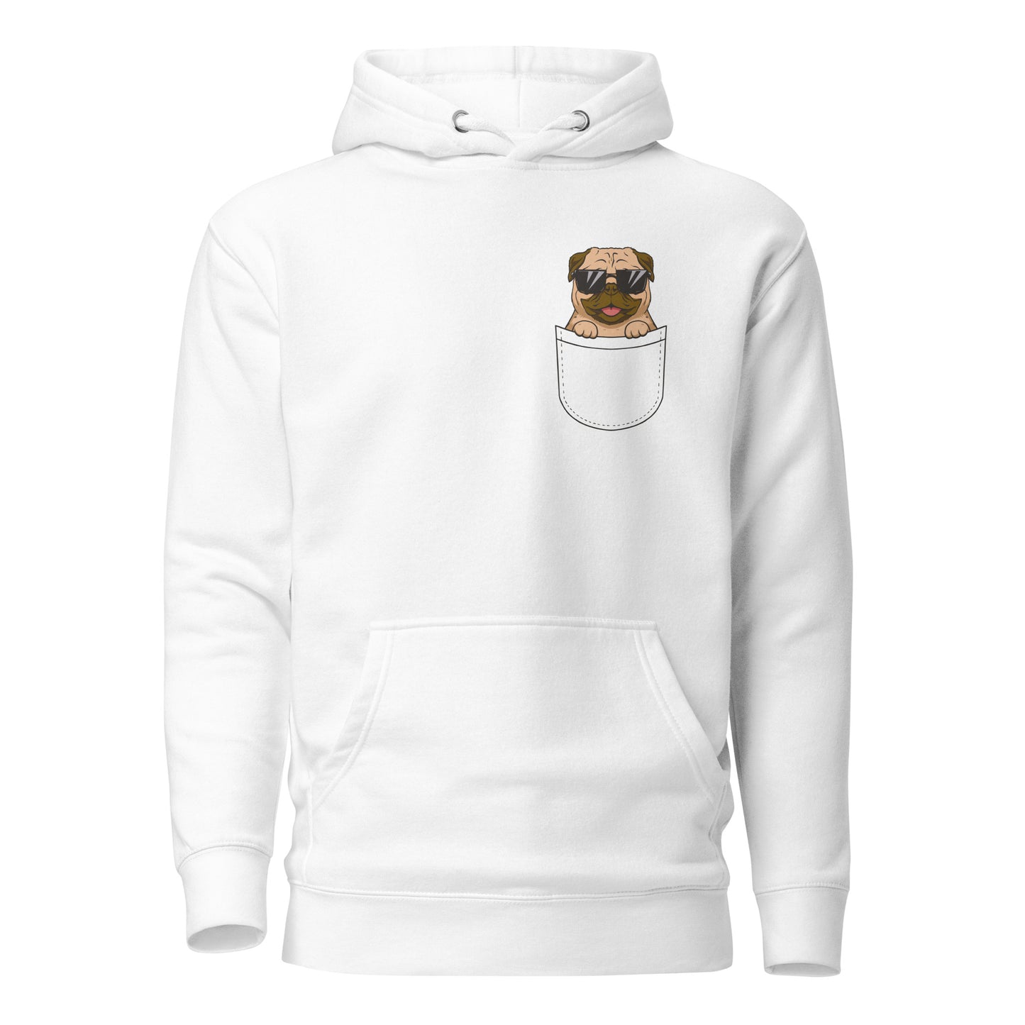 Pug in Pocket, Unisex Hoodie